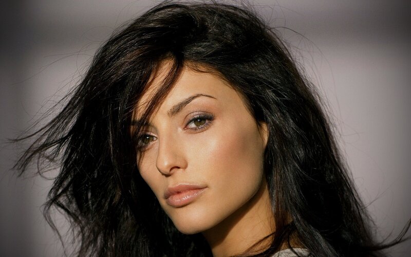 woman with dark hair