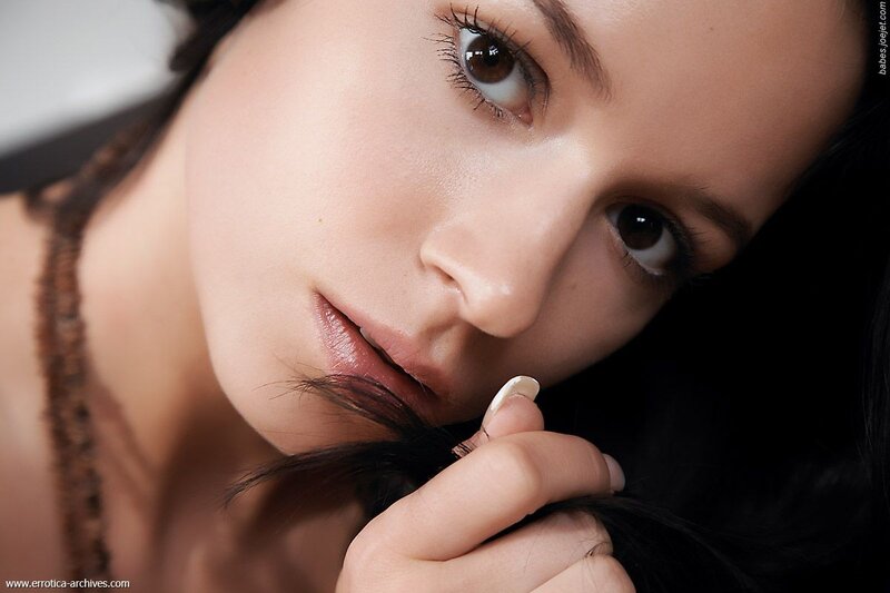 woman with dark hair