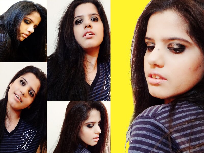 woman with dark hair and makeup