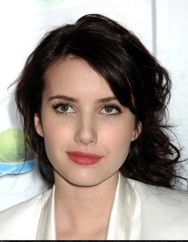 woman with dark hair and red lipstick