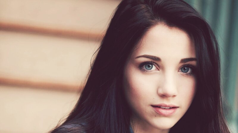 Woman with Dark Hair — Black, Calm, Photograph, Eyes
