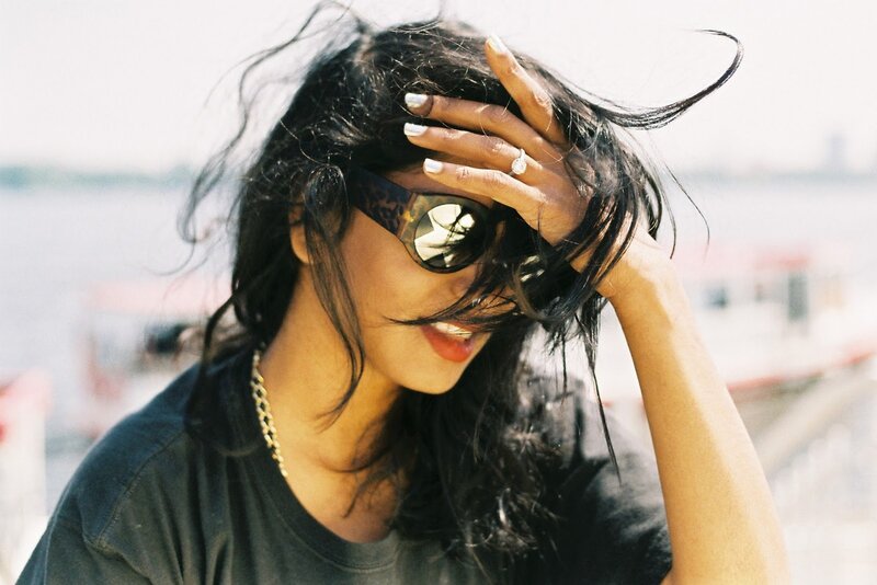 Woman with Dark Hair — Black, Casual