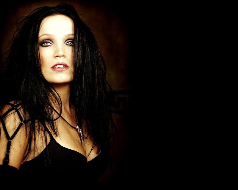 Woman with Dark Hair — Black, Dramatic, Photograph, Black Top, Dark Makeup