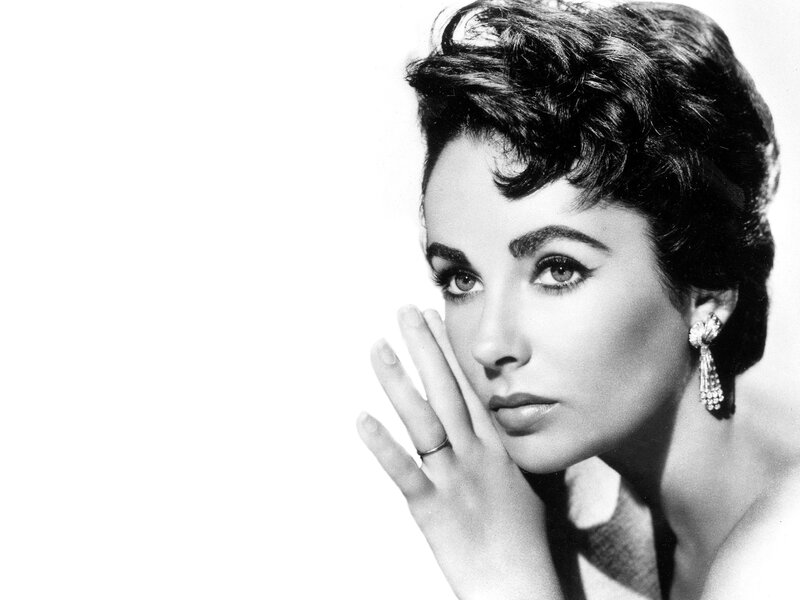 Woman with Dark Hair — Black, Dramatic, Photograph, Earring, Hand