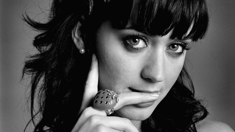 Woman with Dark Hair — Black, Dramatic, Photograph, Earring, Ring, Bangs
