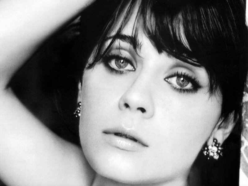 Woman with Dark Hair — Black, Dramatic, Photograph, Earrings, Bangs