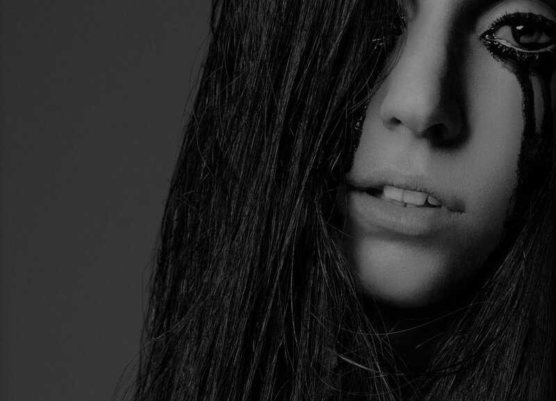 Woman with Dark Hair — Black, Dramatic, Photograph, Eye, Makeup, White