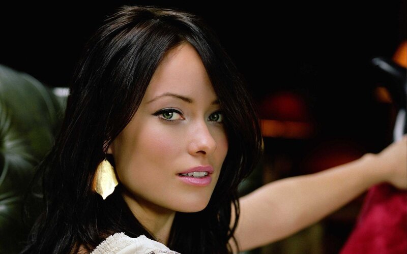 Woman with Dark Hair — Black, Dramatic, Photograph, Gold Earring