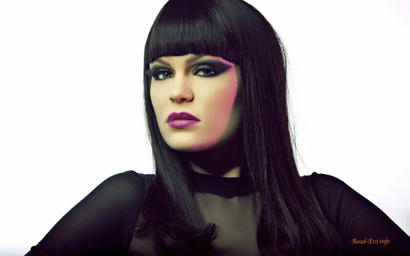 Woman with Dark Hair — Black, Dramatic, Photograph, Makeup, Black Top, Bangs, White