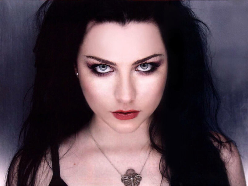 Woman with Dark Hair — Black, Dramatic, Photograph, Necklace, Makeup, Earring