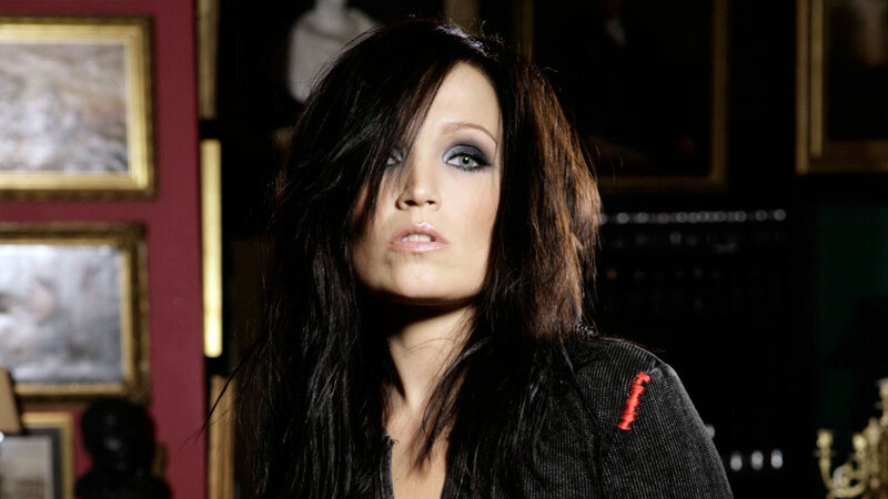 Woman with Dark Hair — Black, Dramatic, Photograph, Paintings