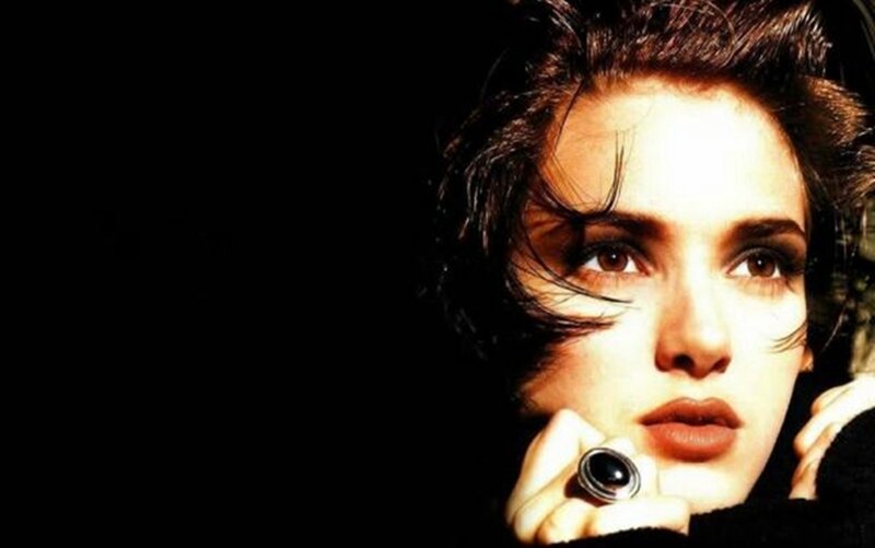Woman with Dark Hair — Black, Dramatic, Photograph, Ring, Dark Background