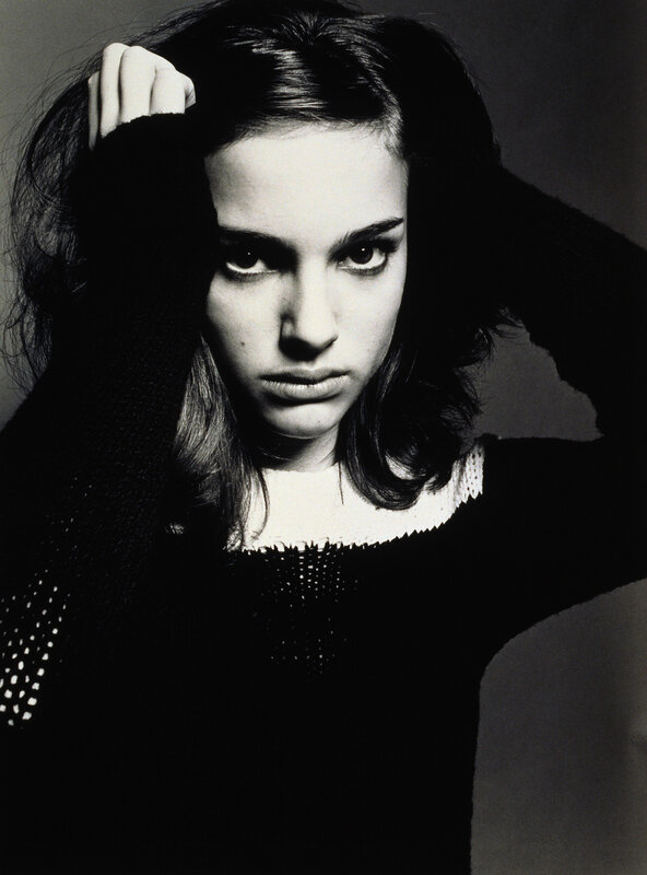 Woman with Dark Hair — Black, Dramatic, Photograph, Sweater, Hand
