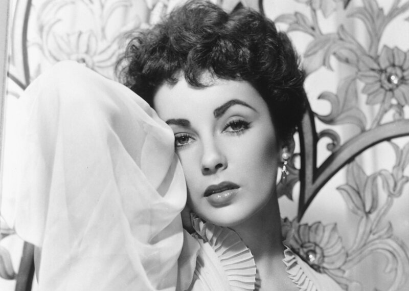 Woman with Dark Hair — Black, Dramatic, Photograph, White Fabric, Ornate Wall