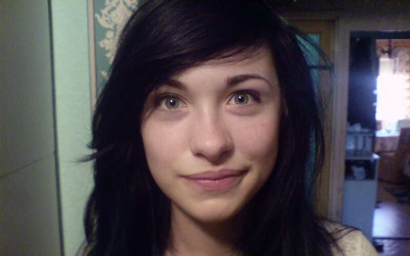 Woman with Dark Hair — Black, Neutral, Night, Photograph, Wall