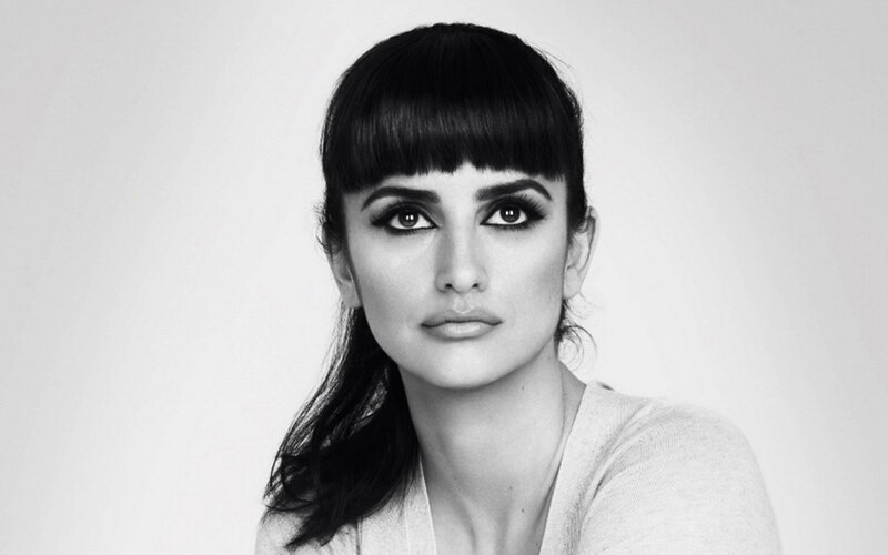 Woman with Dark Hair — Black, Neutral, Photograph, Bangs, Makeup