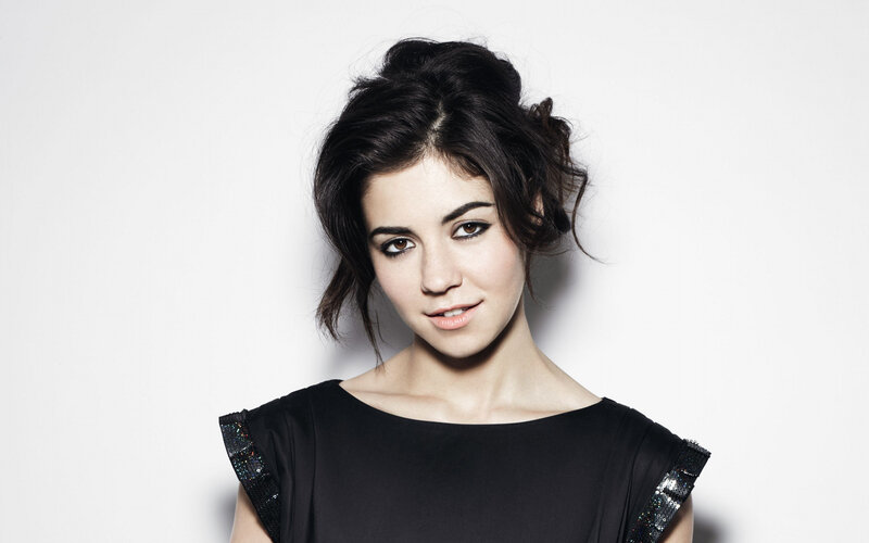 Woman with Dark Hair — Black, Neutral, Photograph, Black Dress, White Background, White