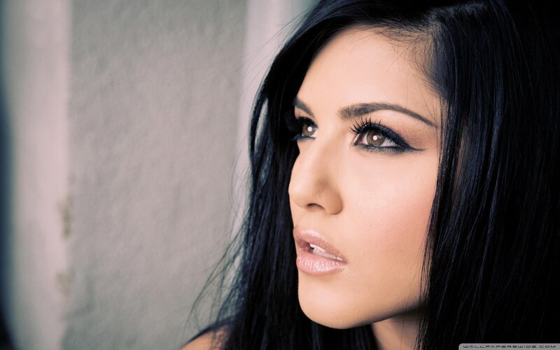 Woman with Dark Hair — Black, Neutral, Photograph, Makeup