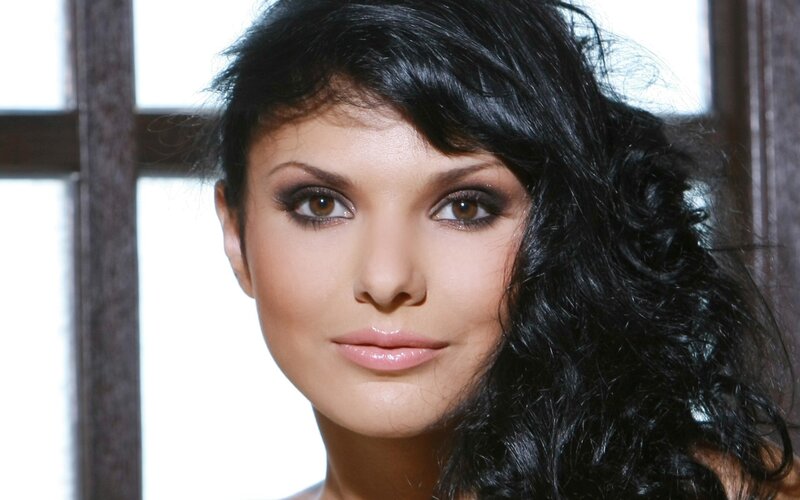 Woman with Dark Hair — Black, Neutral, Photograph, Window