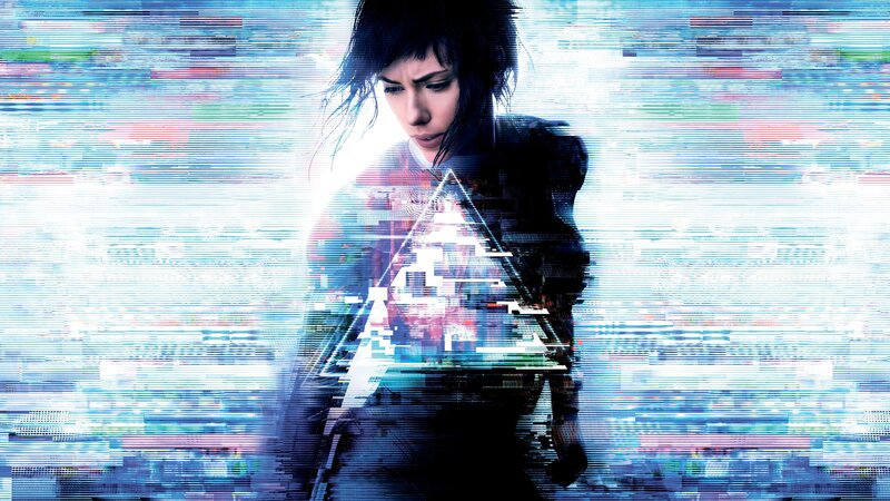 Woman with Dark Hair — Blue, Dramatic, Digital Art, Glitch Effect