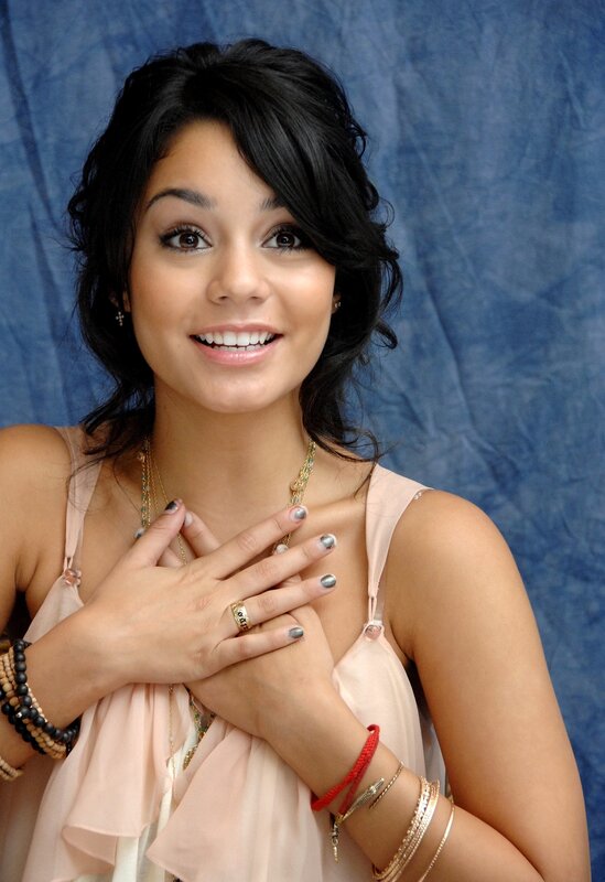 Woman with Dark Hair — Blue, Friendly, Photograph