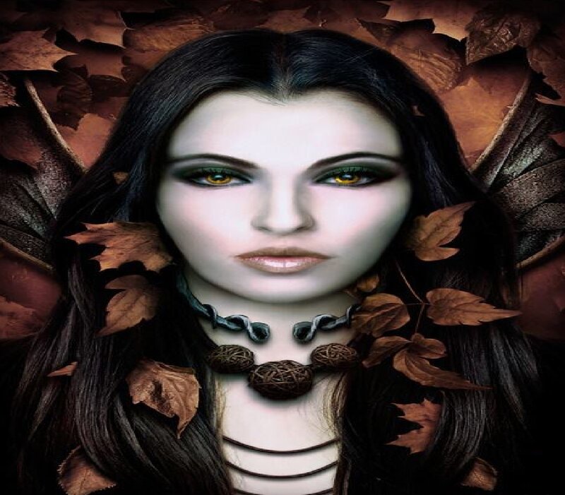 Woman with Dark Hair — Brown, Dramatic, Autumn