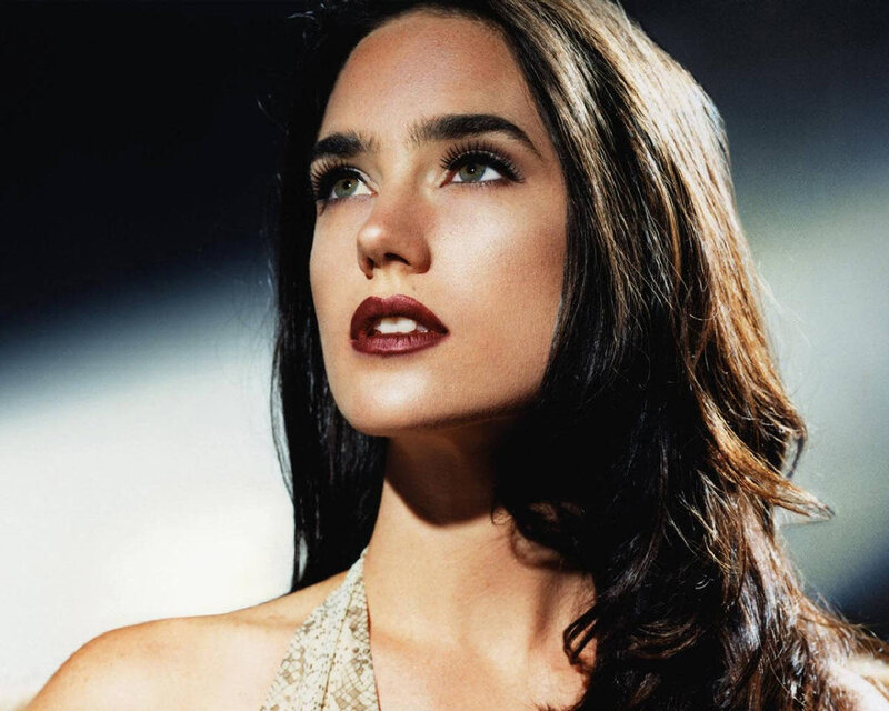 Woman with Dark Hair — Brown, Dramatic, Photograph, Lipstick