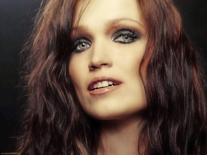 Woman with Dark Hair — Brown, Dramatic, Photograph, Makeup, Eyes
