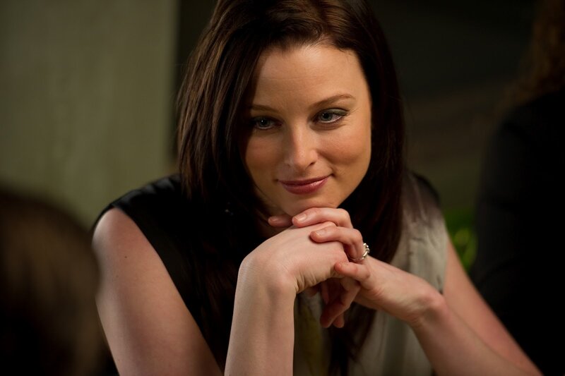 Woman with Dark Hair — Brown, Intimate, Photograph, Hands Clasped