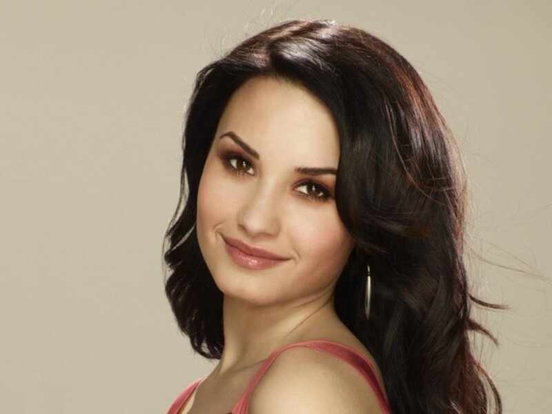 Woman with Dark Hair — Brown, Neutral, Photograph, Earring, Pink Top
