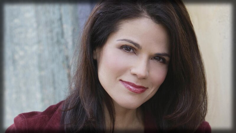 Woman with Dark Hair — Brown, Neutral, Photograph, Red Jacket