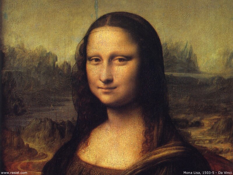 Woman with Dark Hair — Brown, Serene, Painting, Landscape