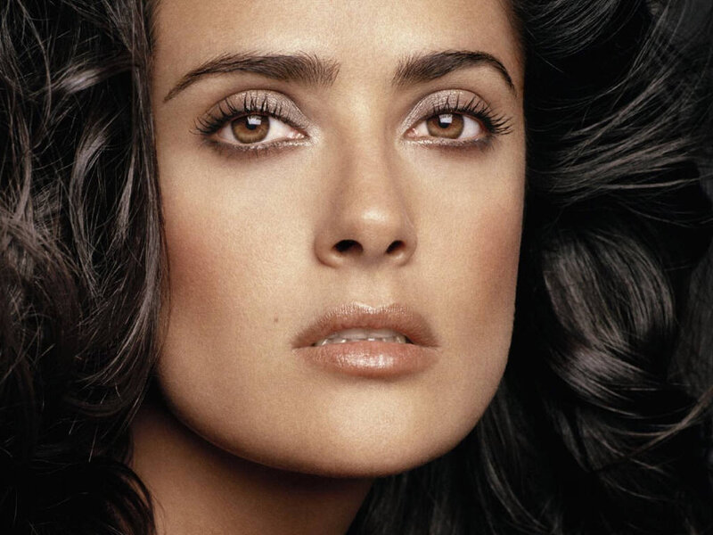 Woman with Dark Hair — Brown, Serious, Photograph, Eyes
