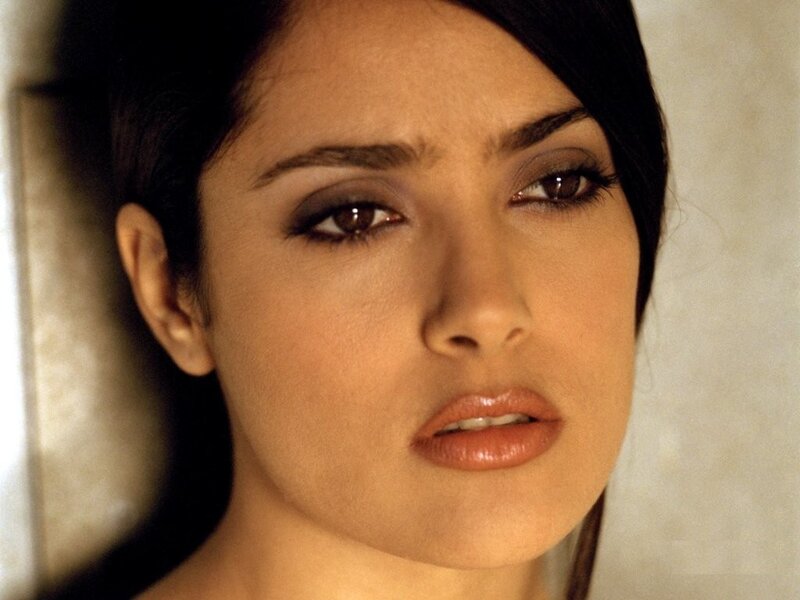 Woman with Dark Hair — Brown, Serious, Photograph, Makeup, Eyes