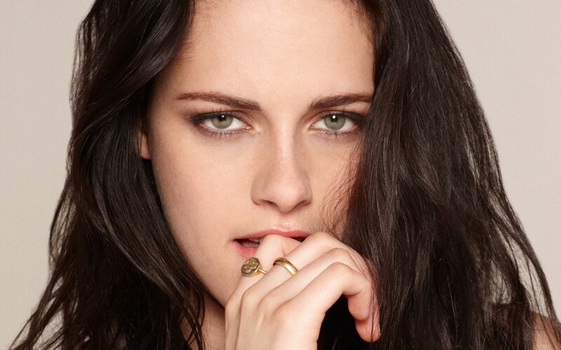 Woman with Dark Hair — Brown, Serious, Photograph, Ring