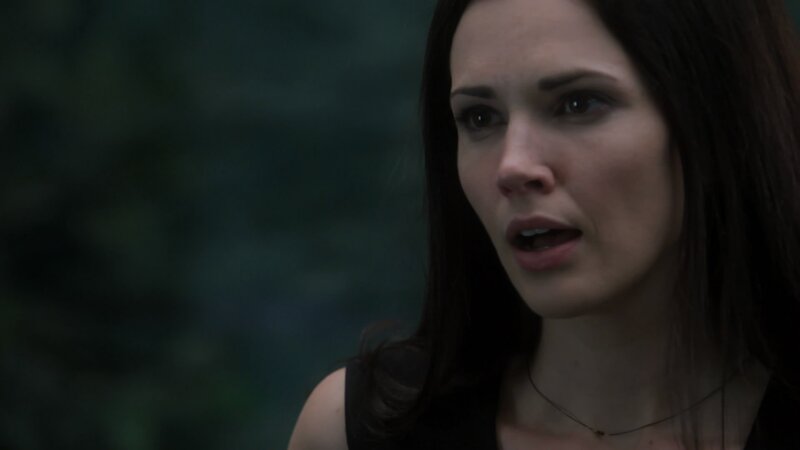 Woman with Dark Hair — Dark Green, Dramatic
