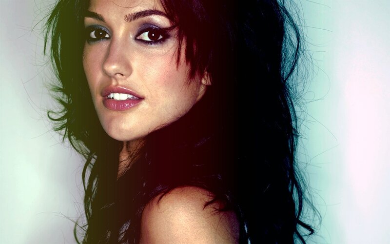 Woman with Dark Hair — Dramatic, Blue