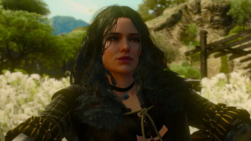 Woman with Dark Hair — Green, Serene, Afternoon, 3d Render