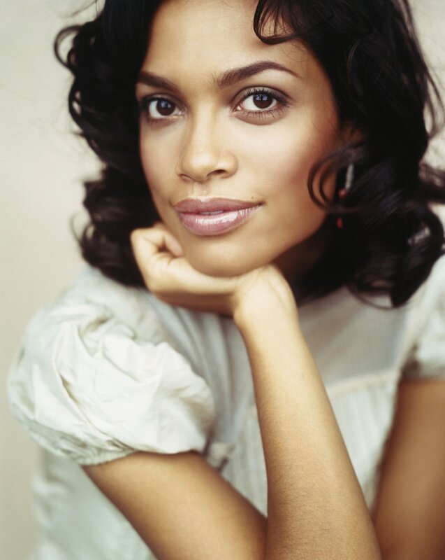 woman with dark hair in portrait