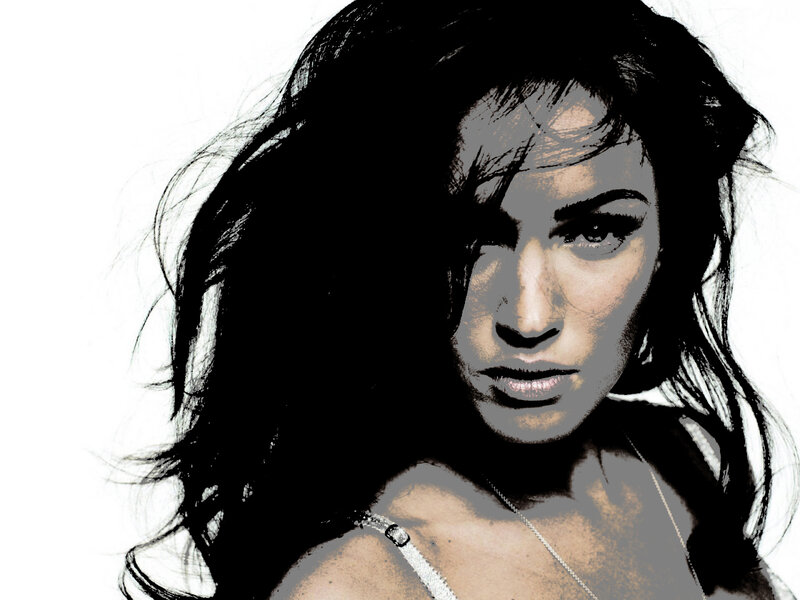 woman with dark hair portrait