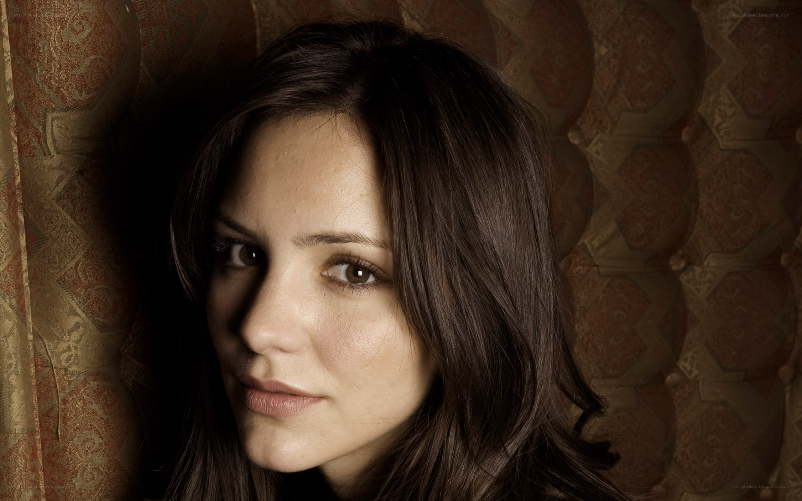 woman with dark hair portrait