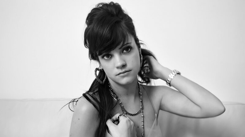 woman with dark hair posing