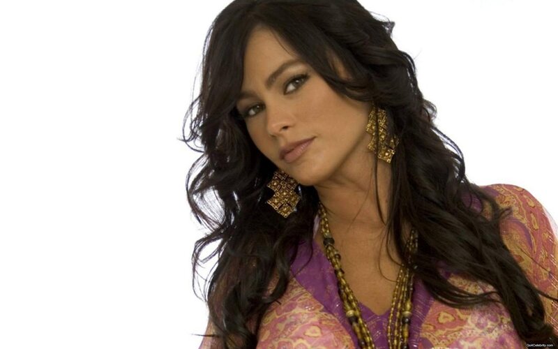 Woman with Dark Hair — Purple, Confident, Photograph, Earrings