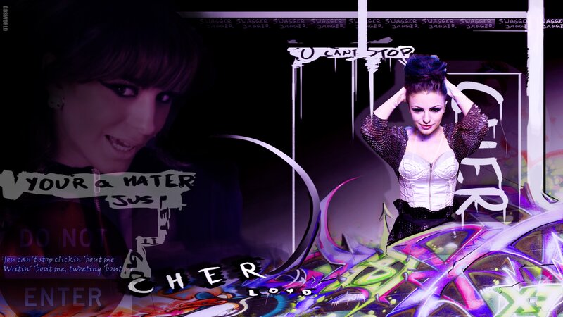 Woman with Dark Hair — Purple, Dramatic, Digital Art, Graffiti