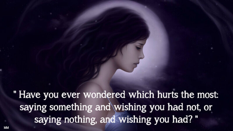 Woman with Dark Hair — Purple, Melancholic, Night