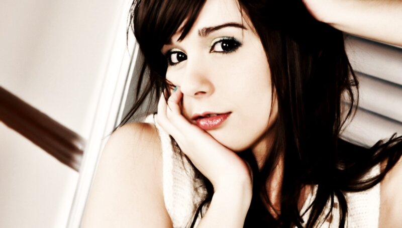 woman with dark hair resting