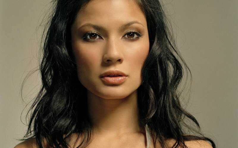 Woman with Dark Hair — Shoulder, Brown