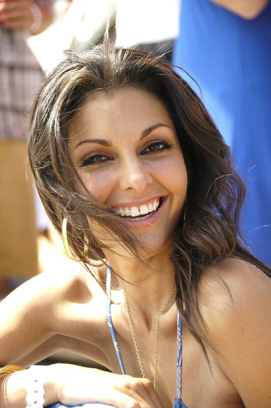 Woman with Dark Hair Smiling — Brown, Happy, Afternoon