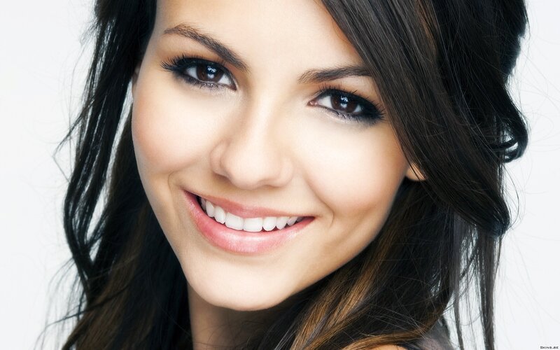 Woman with Dark Hair — White, Friendly, Photograph, Smile