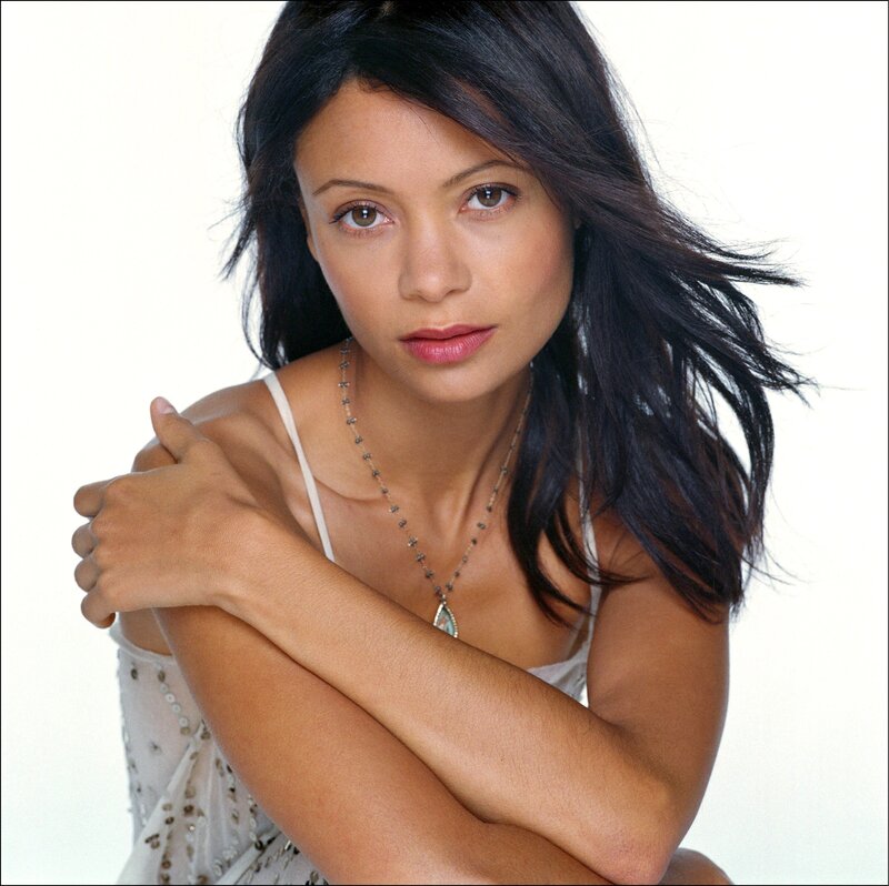 Woman with Dark Hair — White, Neutral, Photograph, Necklace, White Top